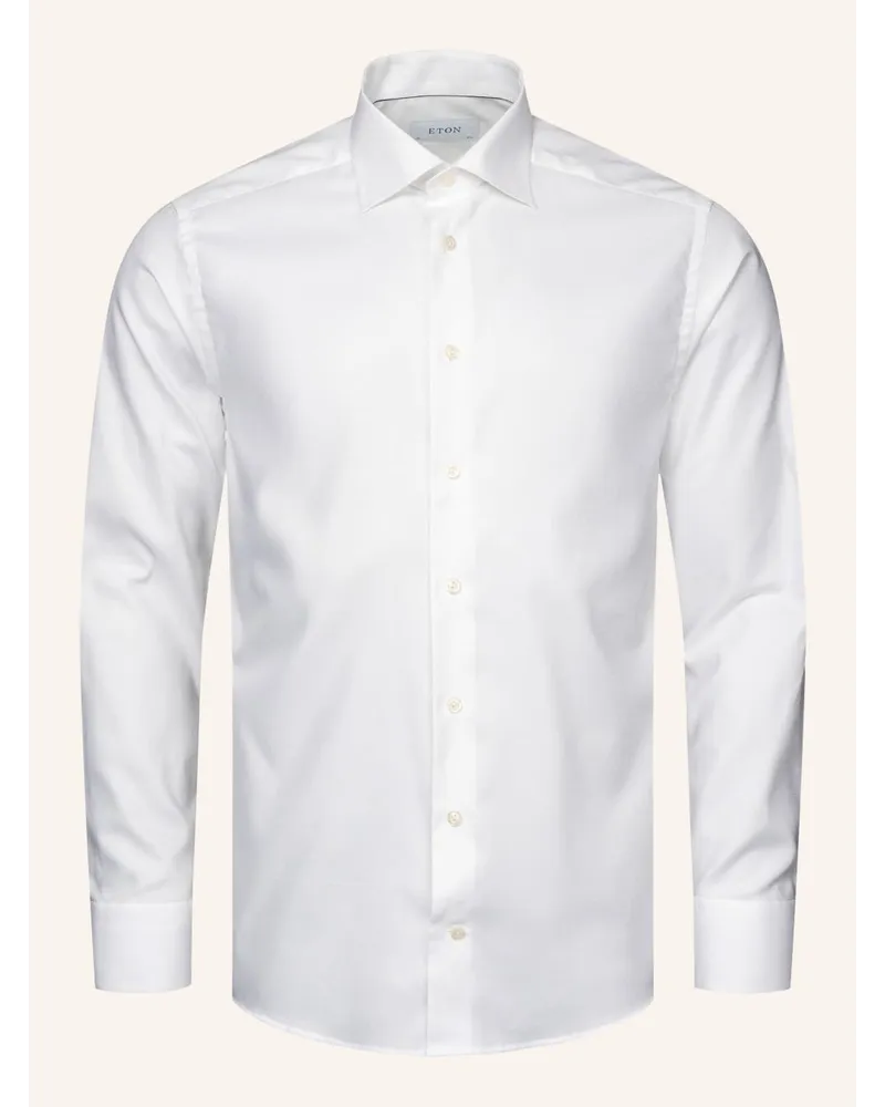 Eton Slim fit Baumwoll-Tencel™-Hemd Weiss