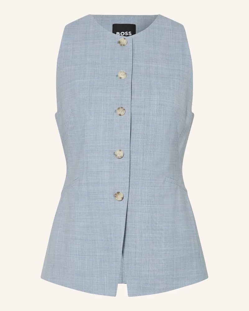 HUGO BOSS Blazerweste Juleran blau Blaugrau