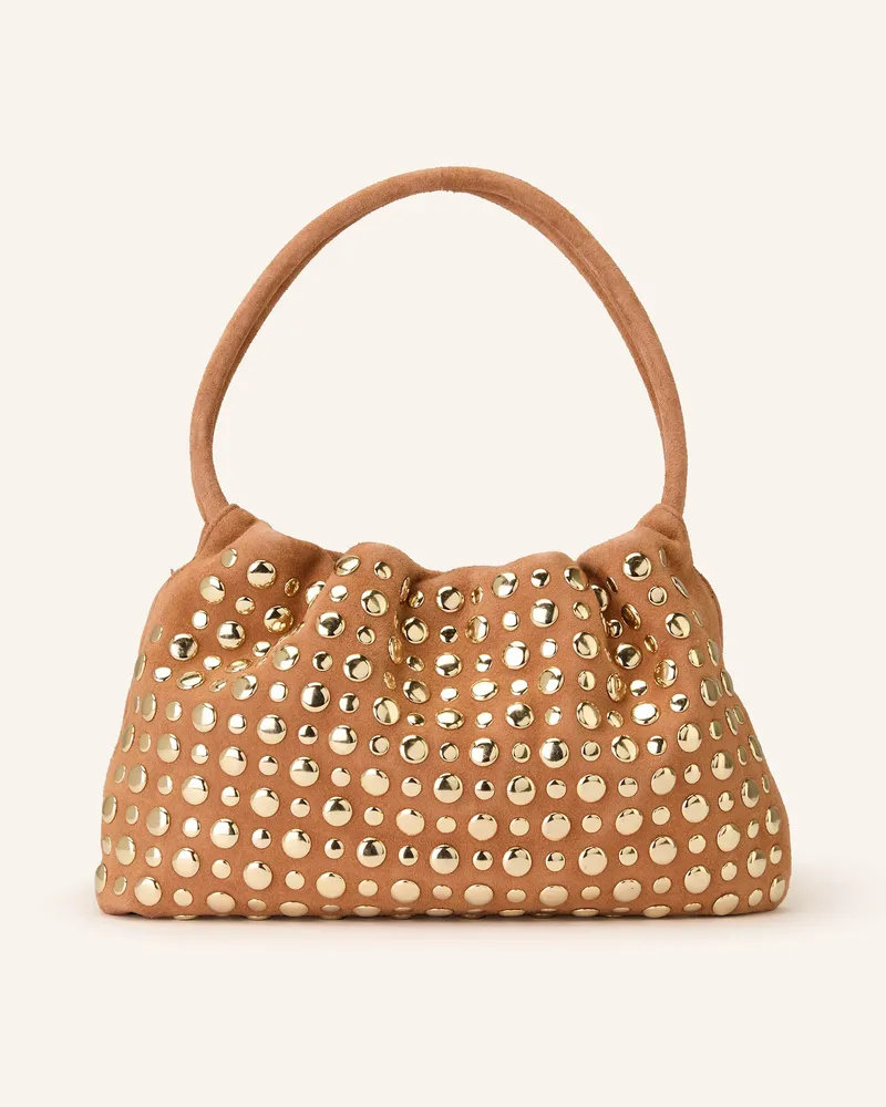 Jeffrey Campbell Handtasche LIL BRAT mit Nieten Camel