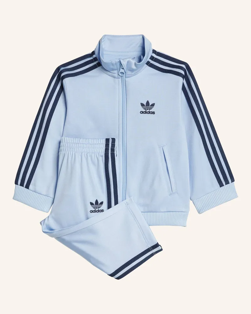 adidas ADICOLOR FIREBIRD KIDS TRAININGSANZUG Blau