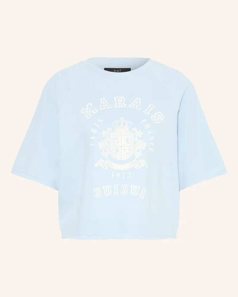 Oui  Sweatshirt Hellblau