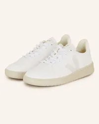 VEJA Sneaker V-10 - WEISS/ HELLGRAU Weiss