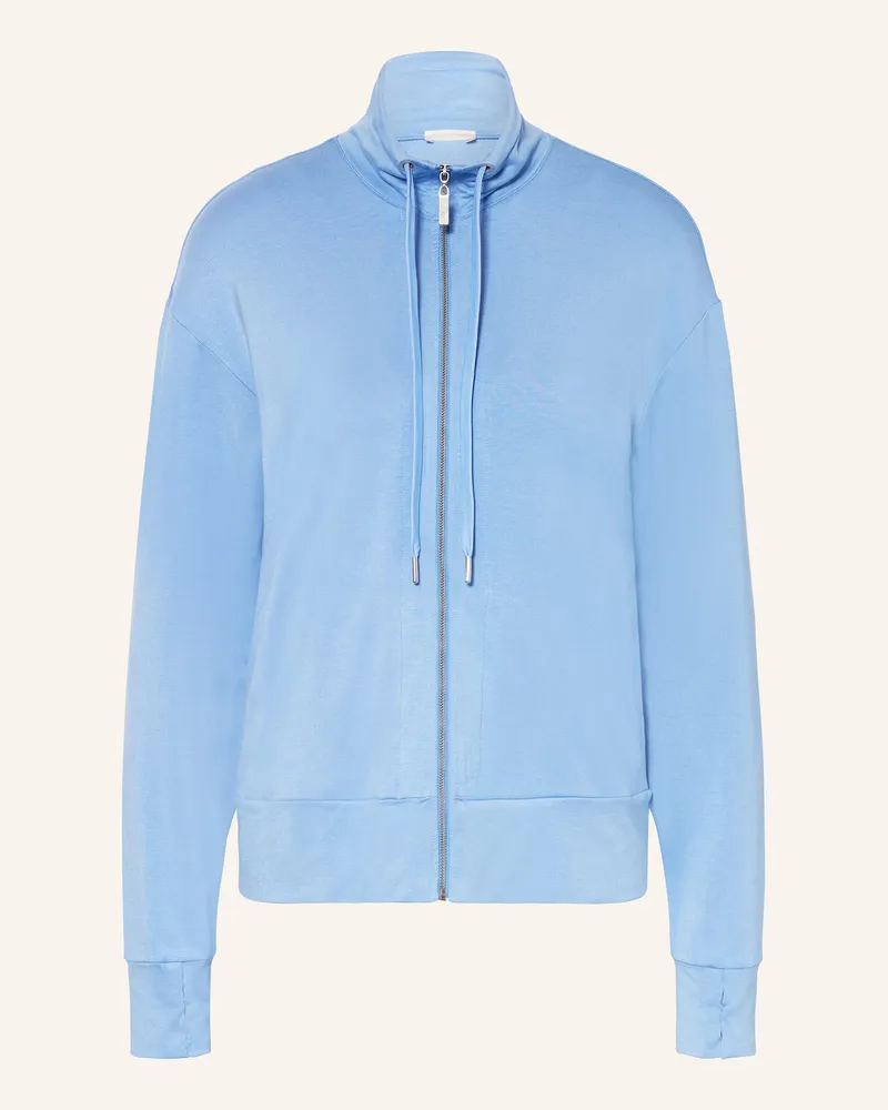 Hanro Lounge-Sweatjacke BALANCE Hellblau