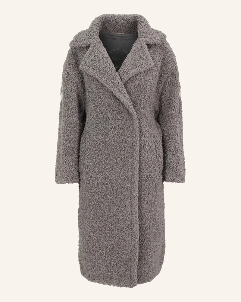 No. 1 Como Teddyfell-Mantel NOEMI Grau