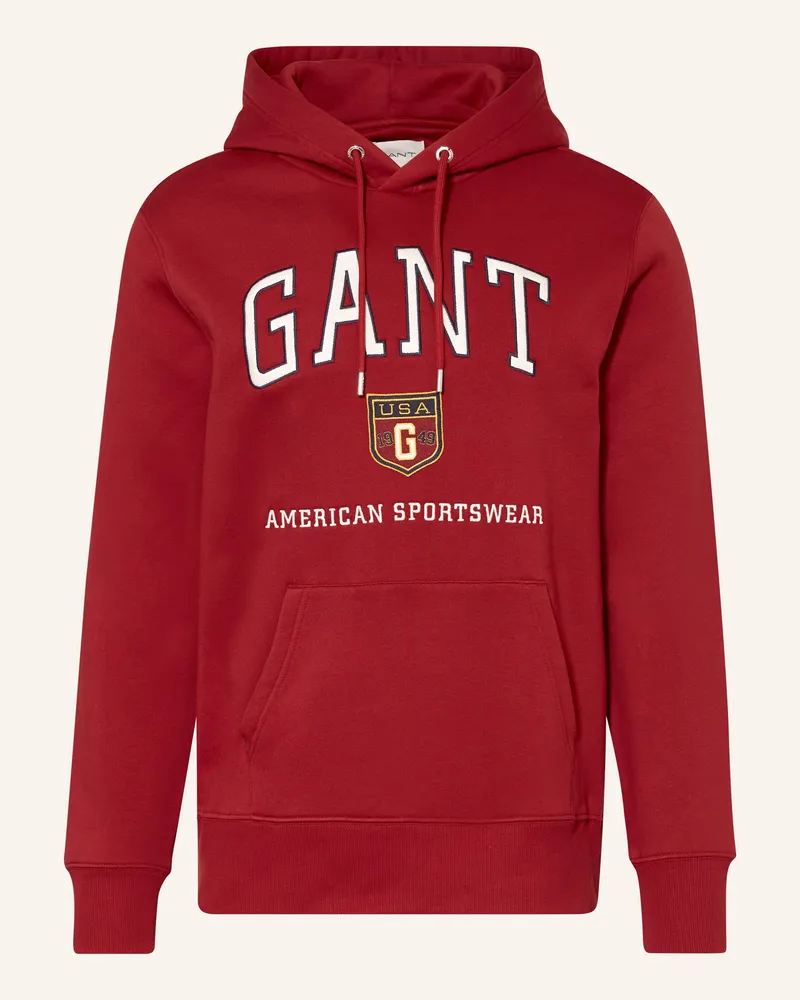 Gant Hoodie Dunkelrot
