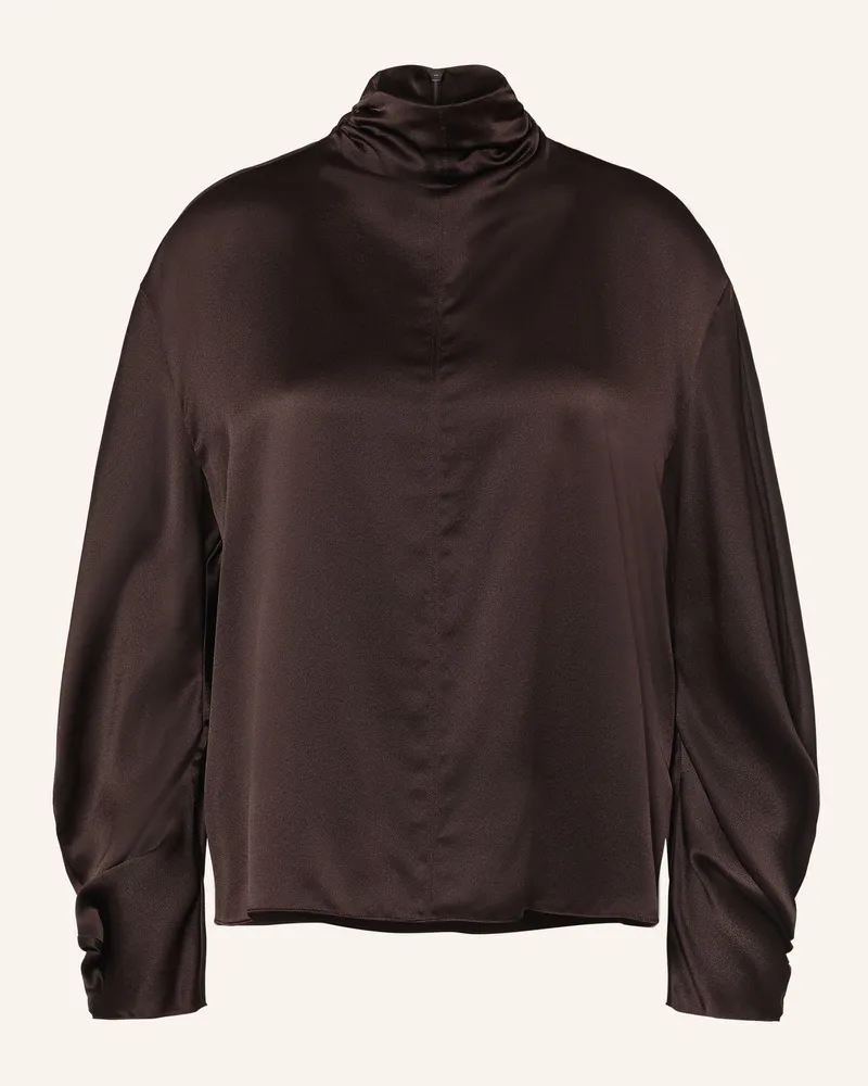 Reiss Blusenshirt Meena Aus Seide rot Dunkelrot