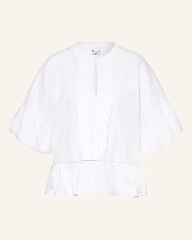 tonno e panna Blusenshirt weiss Weiss