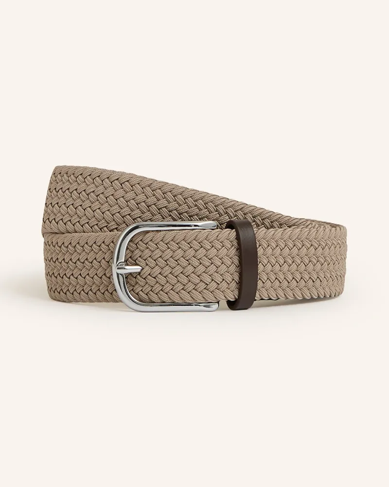 Reiss Flechtgürtel Elmont grau Taupe