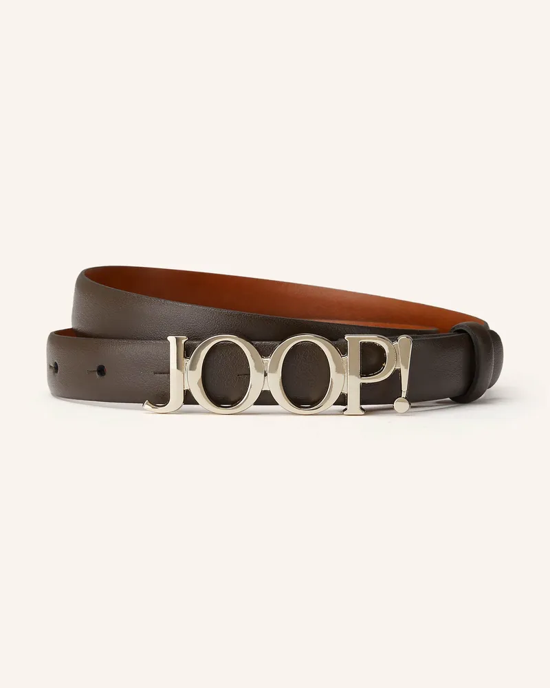JOOP! Ledergürtel Dunkelbraun