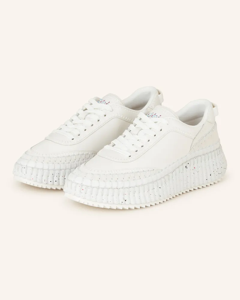 Chloé Sneaker Nama weiss Ecru