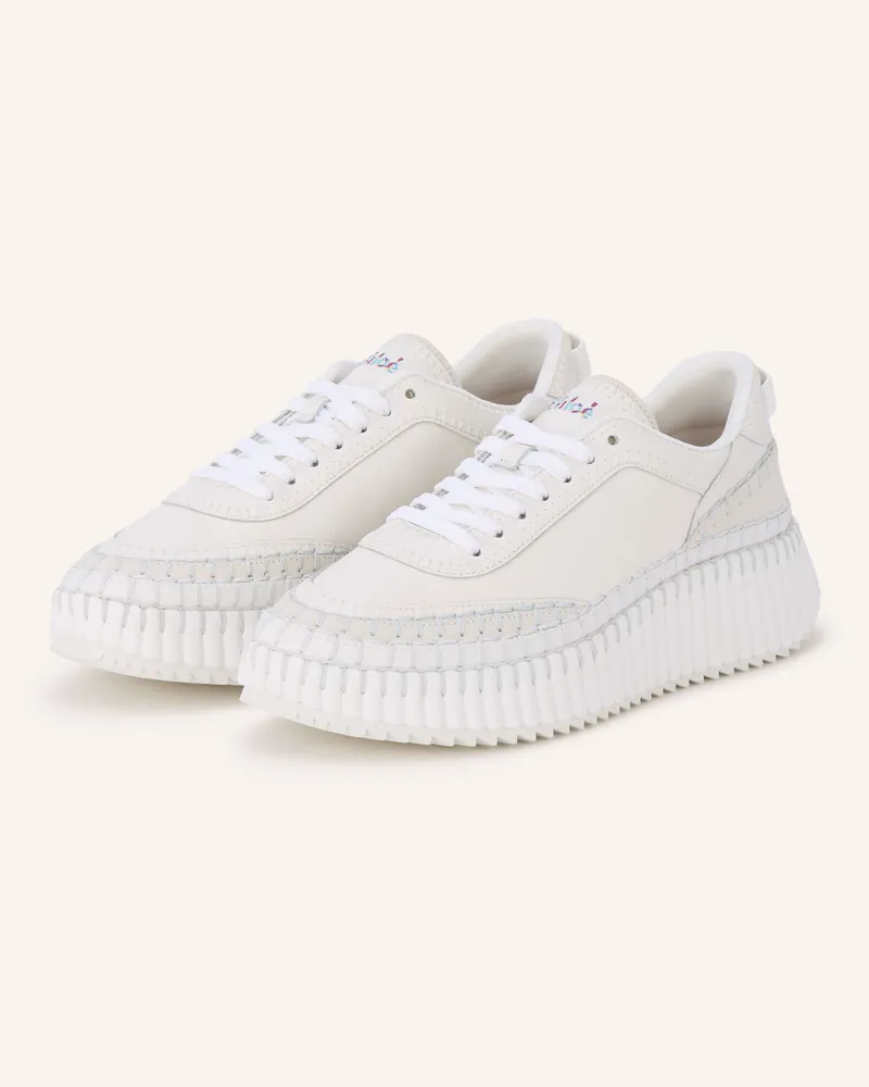 Chloé Sneaker Nama weiss Ecru