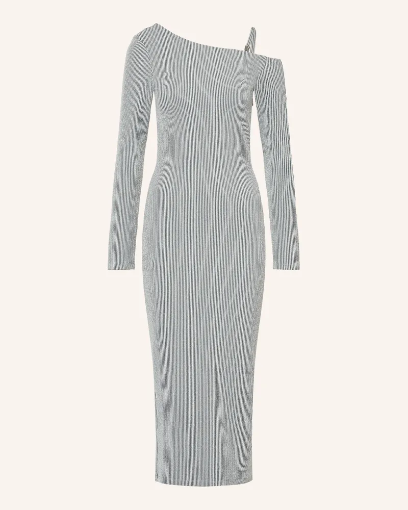 HUGO BOSS One-Shoulder-Kleid Nalatina Mit Glitzergarn grau Grau