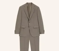 Anzug L-Harvers-2pcs-241 Slim Fit braun