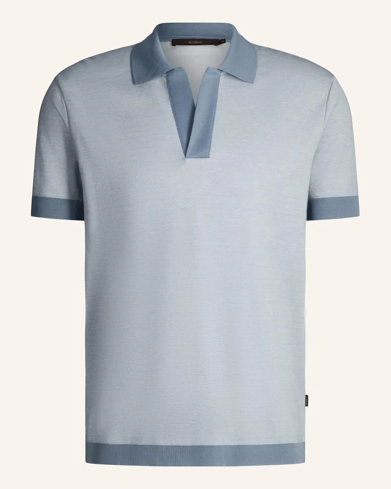 windsor. Poloshirt blau Blau