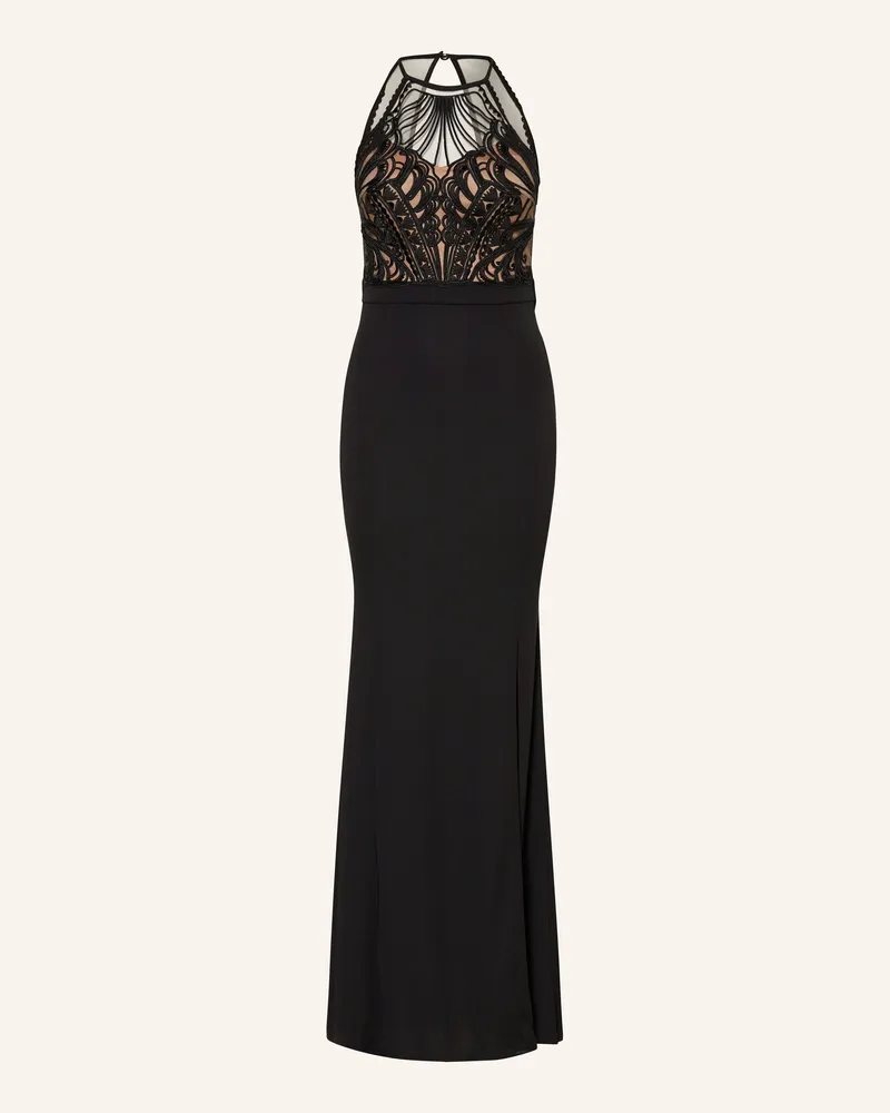 Lipsy  Abendkleid mit Spitze Schwarz