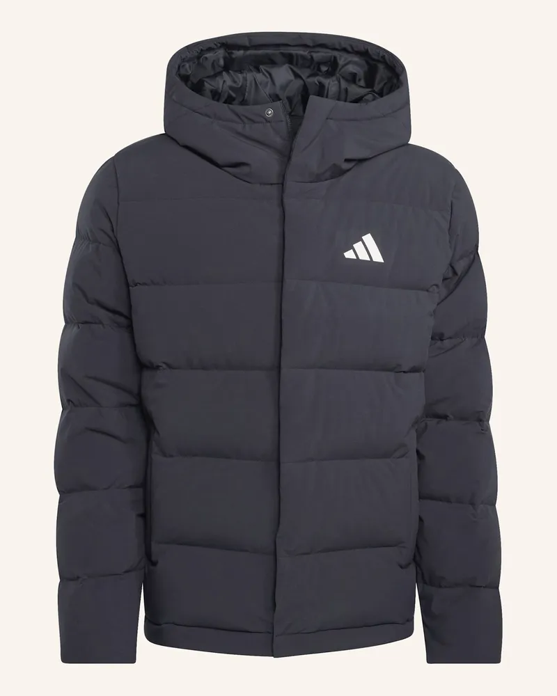 adidas HELIONIC CLIMAWARM DAUNENJACKE MIT KAPUZE Schwarz