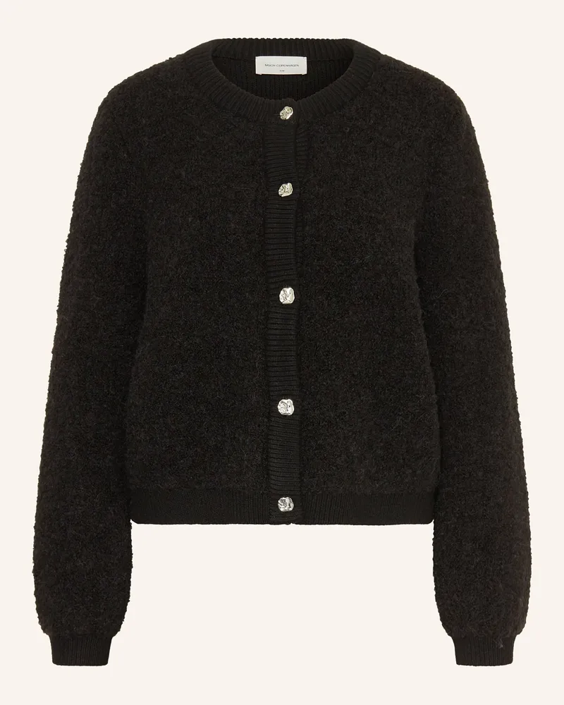 MOSS COPENHAGEN Strickjacke Mschnerida Aus Bouclé schwarz Schwarz