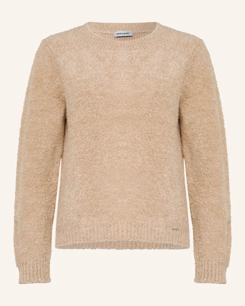 More & More Bouclé-Pullover beige Beige