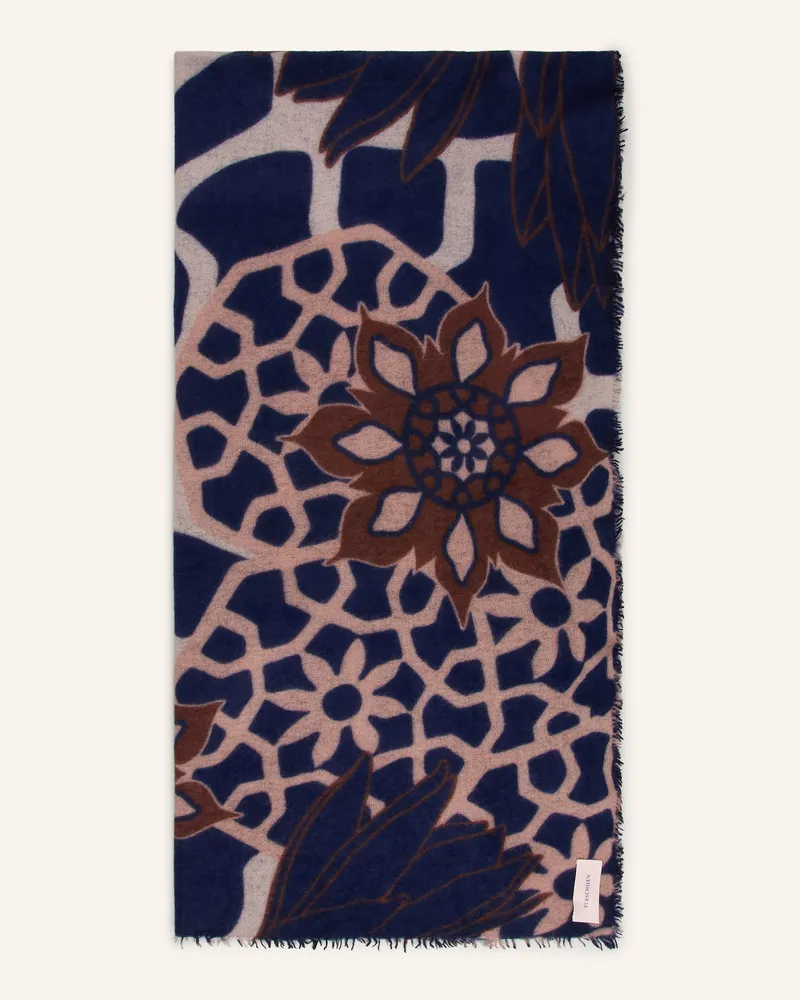 Puschoen Cashmere-Schal Neo Zahara blau Dunkelblau