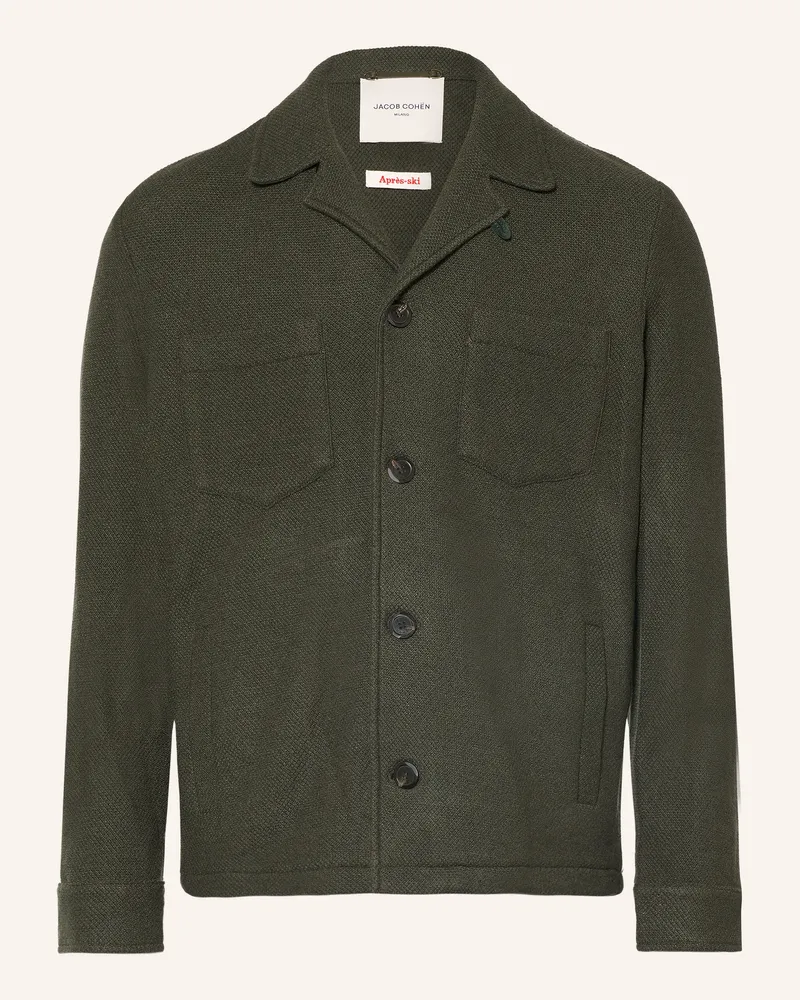 Jacob Cohën Overjacket Raw Mit Cashmere gruen Dunkelgrün