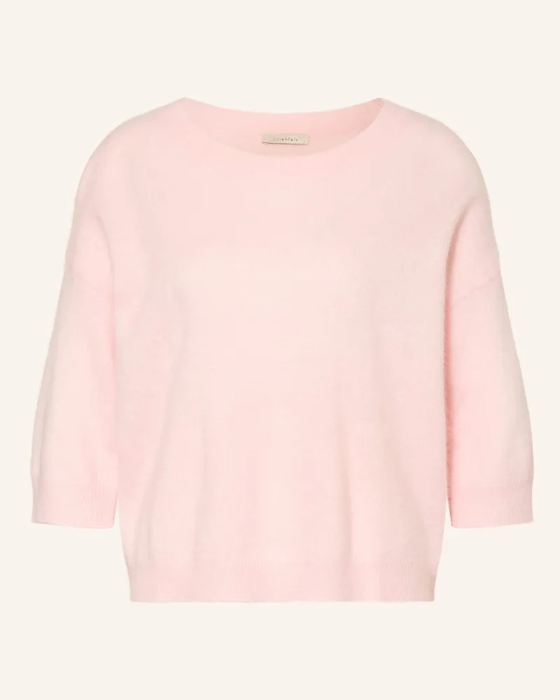 lilienfels Cashmere-Pullover mit 3/4-Arm Hellrosa