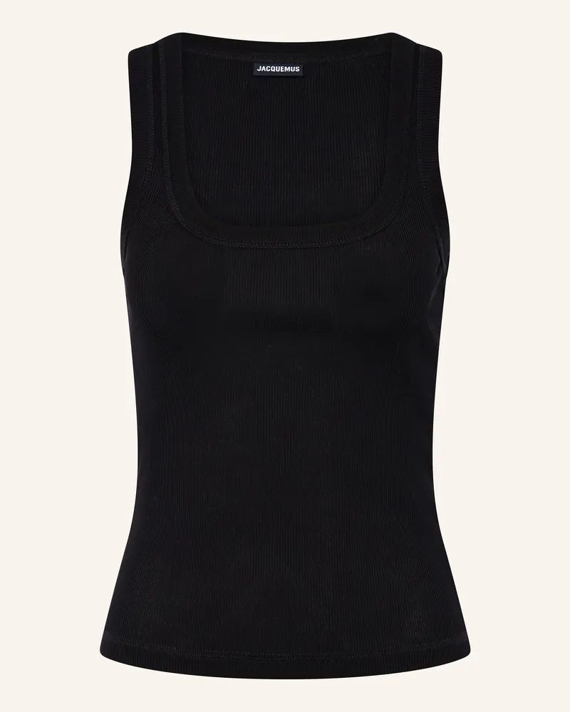 Jacquemus Top Le Debardeur Gros Grain schwarz Schwarz