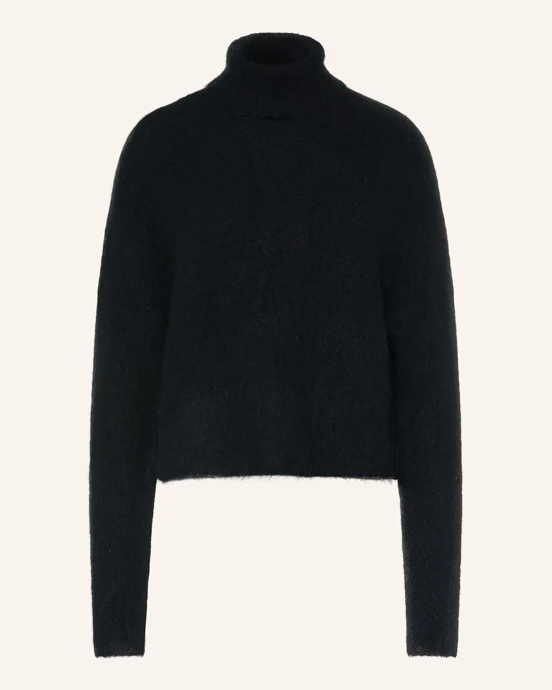 Juvia Rollkragenpullover Suzan Mit Alpaka schwarz Schwarz