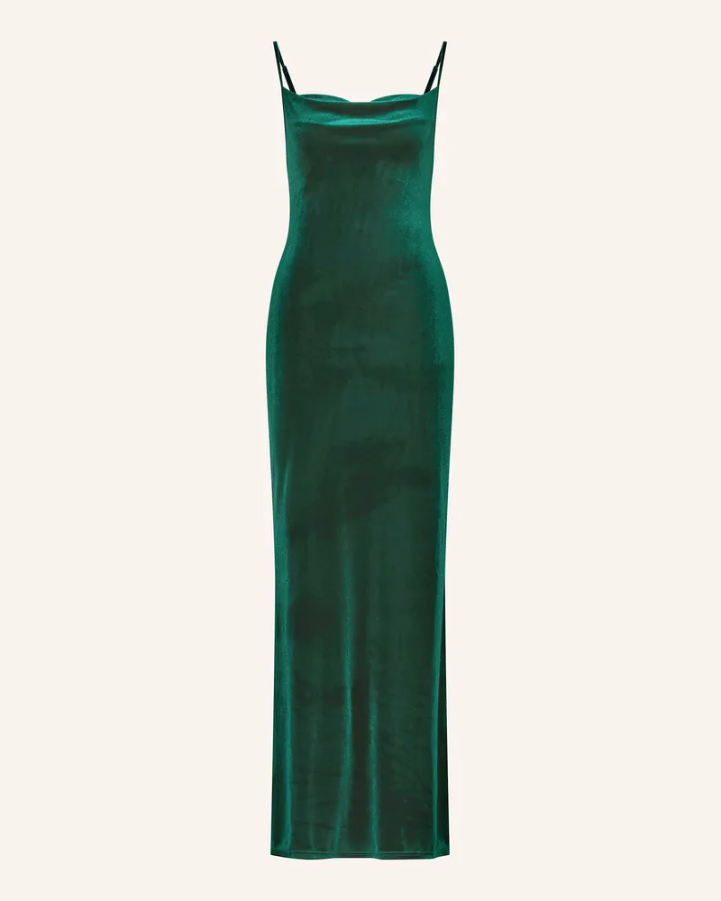 Lipsy  Abendkleid aus Samt Dunkelgrün