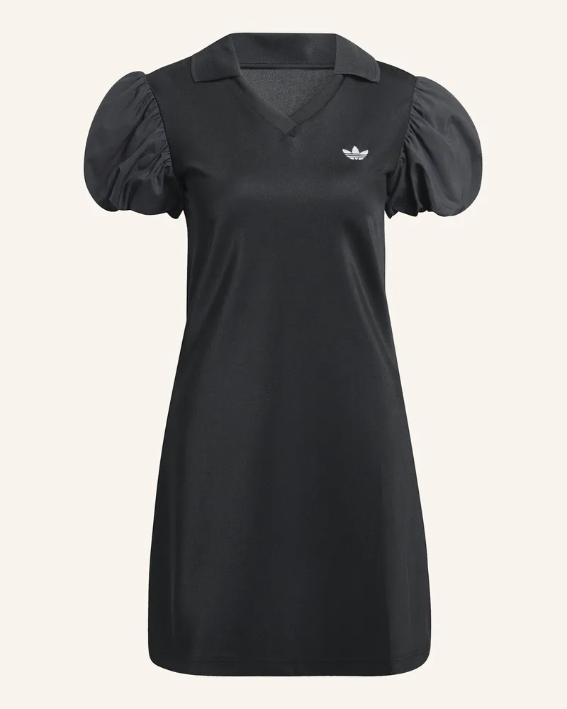 adidas KLEID MIT BALLONÄRMELN Schwarz