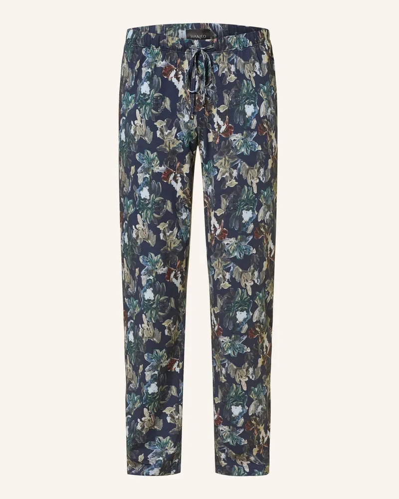 Hanro Schlafhose Night & Day blau Dunkelblau