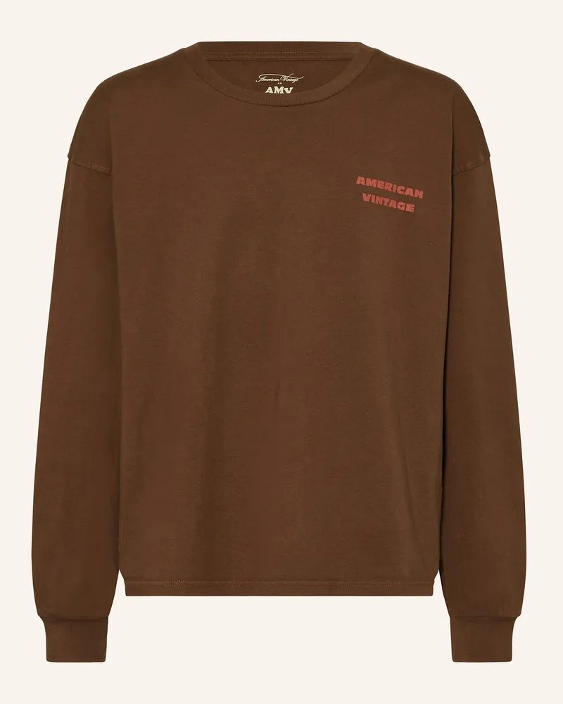 American Vintage Longsleeve braun Braun