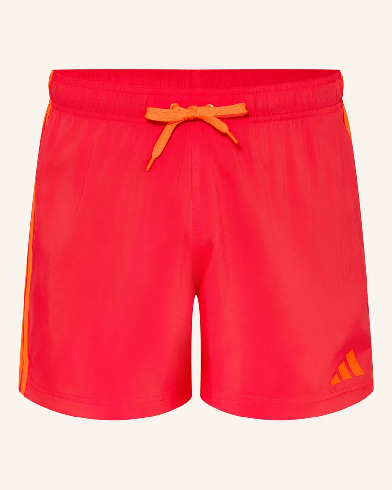 adidas Badeshorts 3-STREIFEN SHORT 5INCH Neonrot