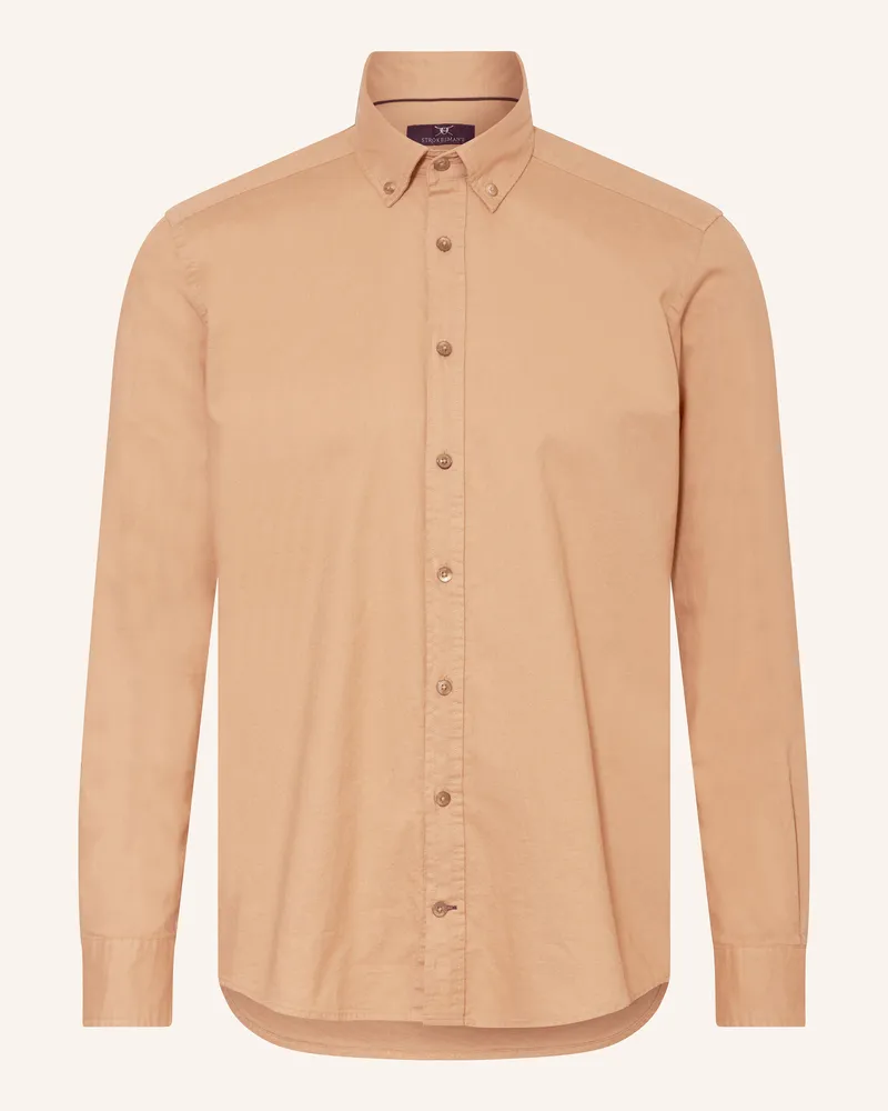 Strokesman's Hemd Regular Fit Beige