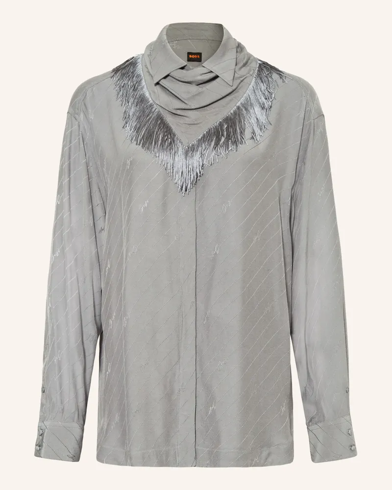HUGO BOSS Hemdbluse BOSCIARPA Grau