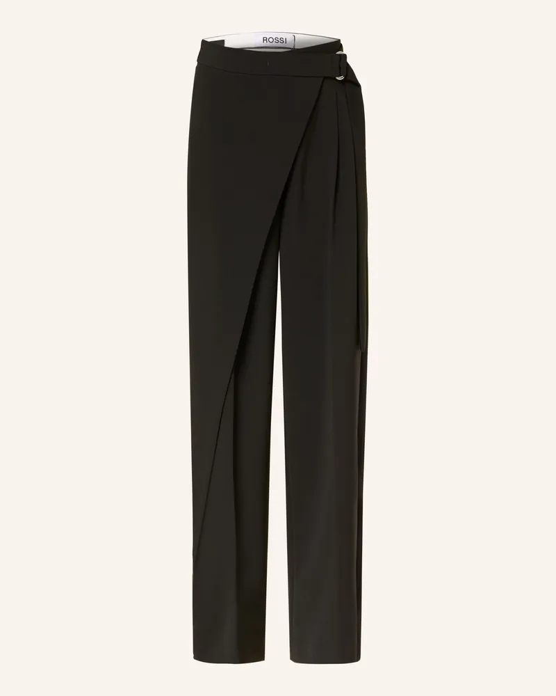 Rossi Hose Ilon In Wickeloptik schwarz Schwarz