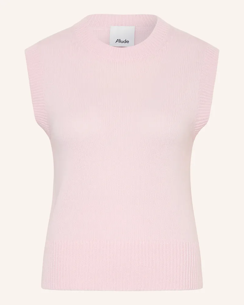 ALLUDE Cashmere-Pullunder Hellrosa