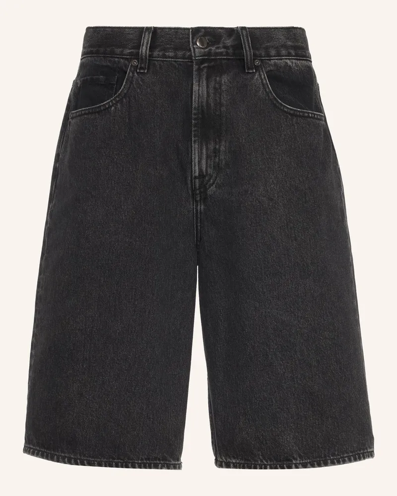 7 for all mankind Shorts WIDE LEG Schwarz