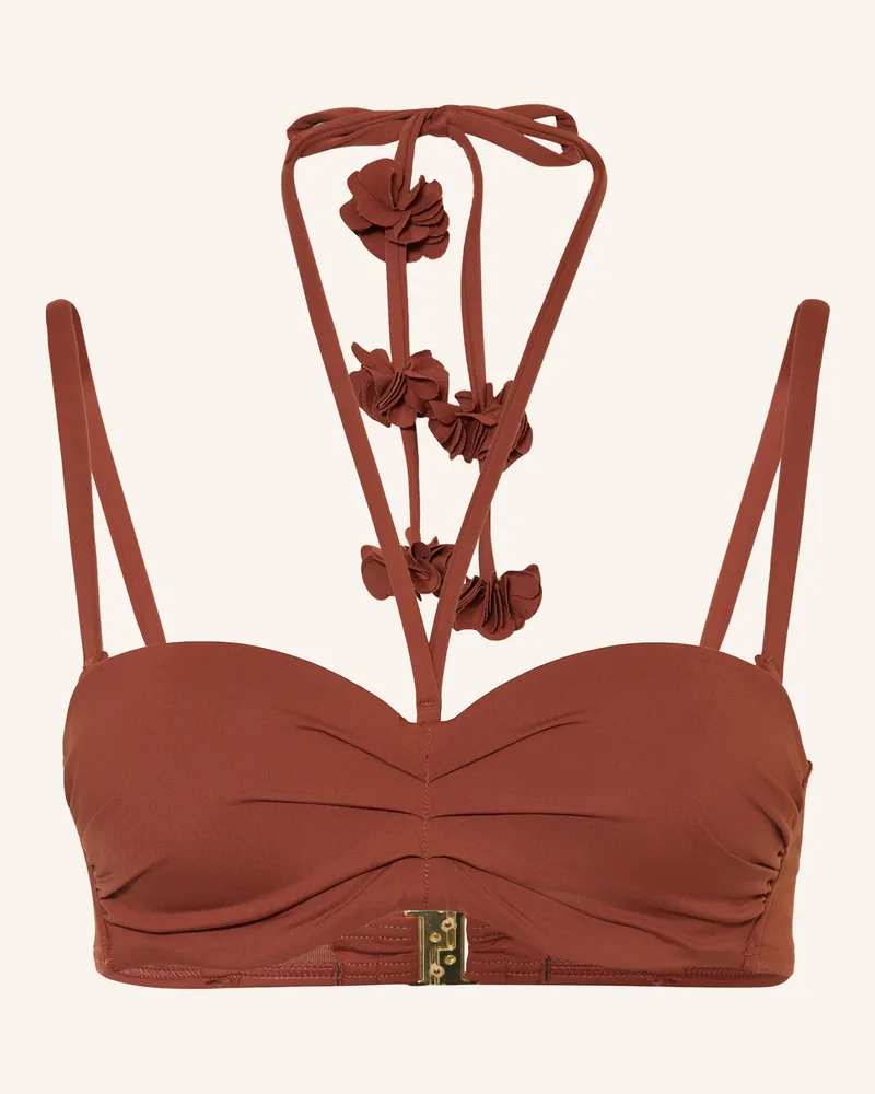 Cyell Bügel-Bikini-Top Henna Vibes braun Dunkelrot