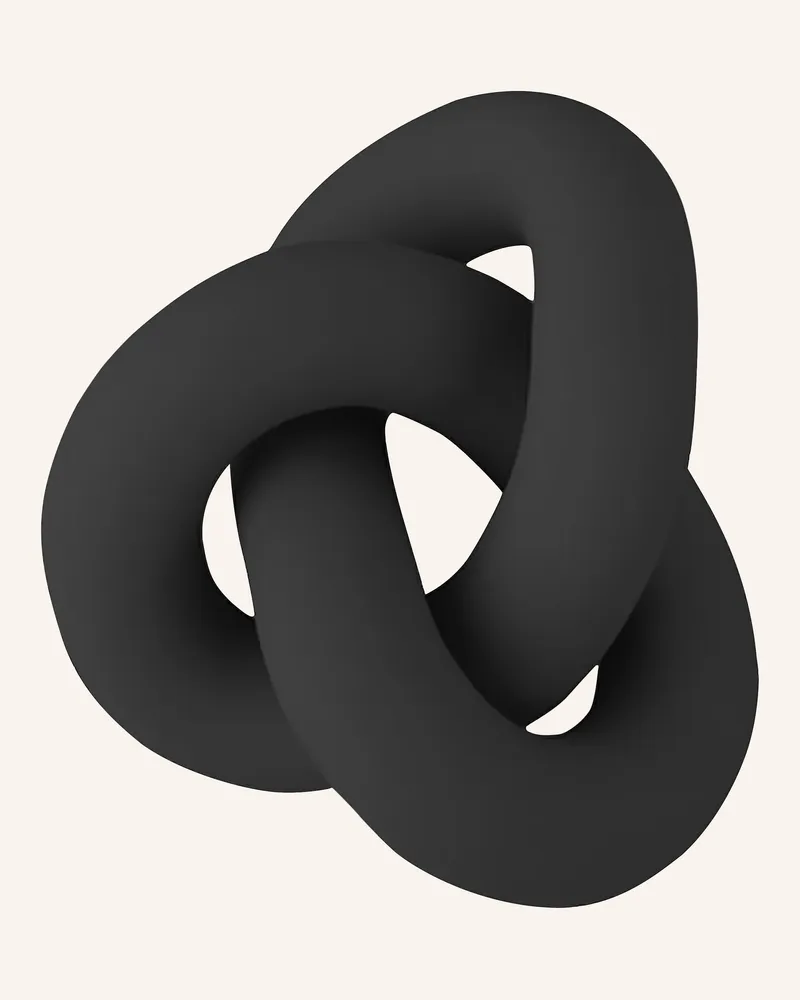 COOEE Design Dekofigur Knot Table Small schwarz Schwarz