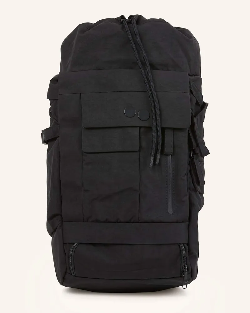 pinqponq Rucksack Blok Medium Crinkle 30 L Schwarz