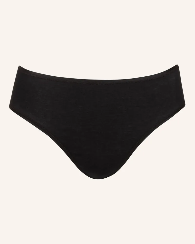 Hanro Slip COTTON SEAMLESS Schwarz