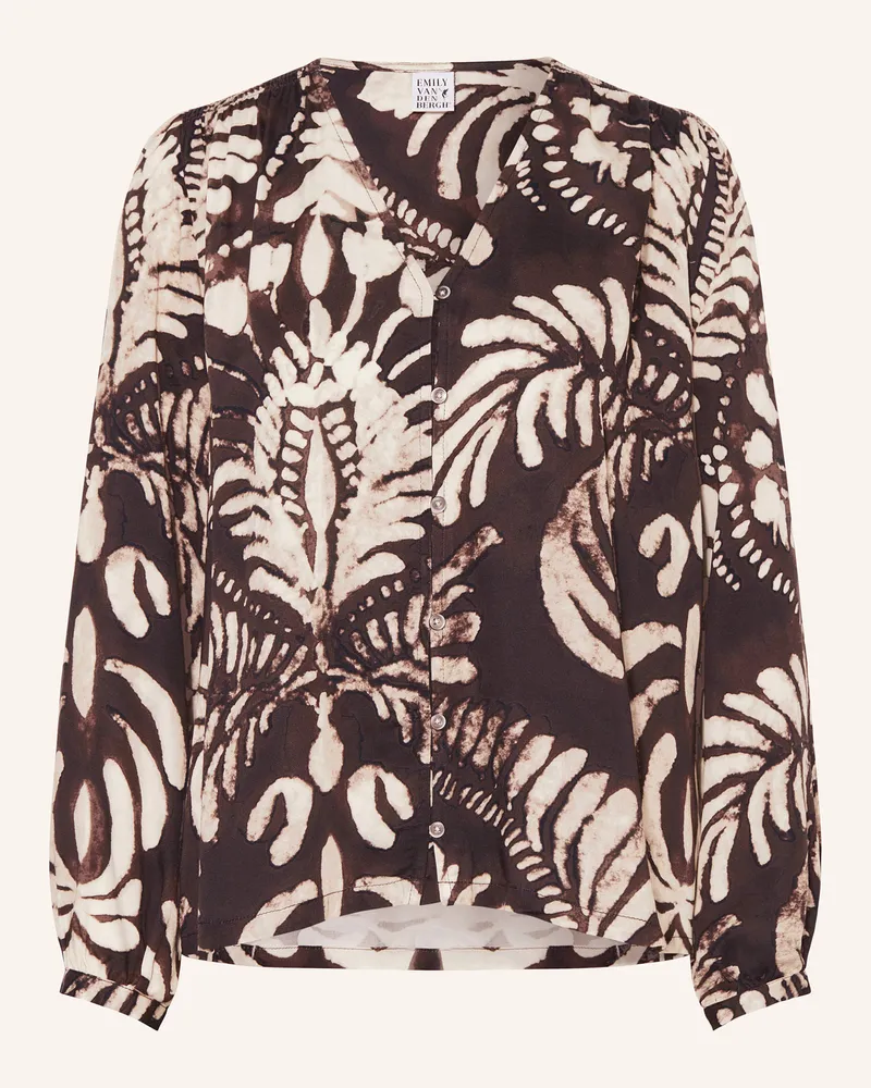Emily van den Bergh Bluse Dunkelbraun