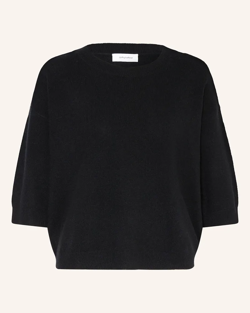 Darling Harbour Cashmere-Pullover mit 3/4-Arm Schwarz