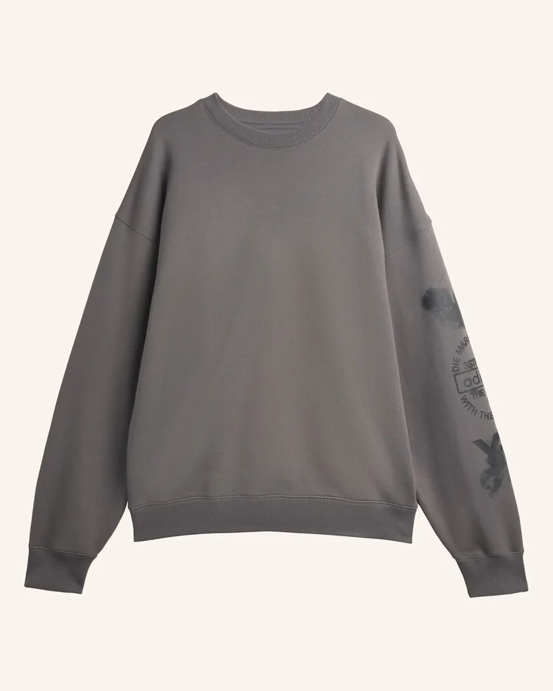 Y-3 Y-3 Grafik Sweatshirt, Rundhalsausschnitt grau Grau