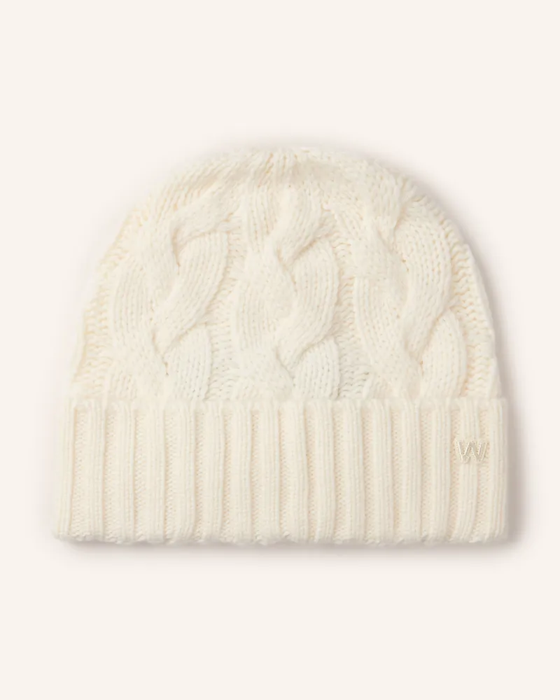Max Mara Mütze Zampa weiss Creme