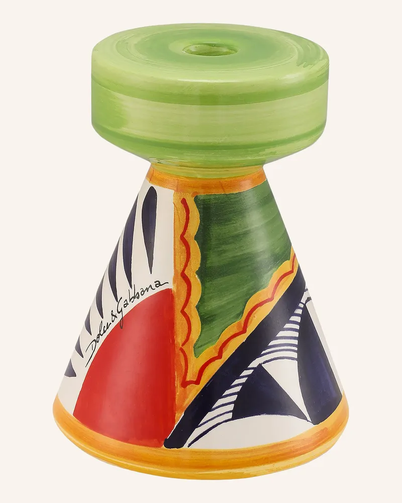 Dolce & Gabbana Casa Kerzenhalter SMALL Gelb