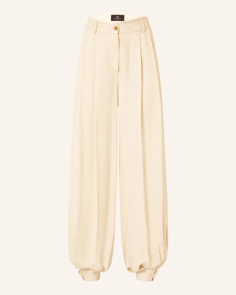 Etro Jacquard-Hose Beige