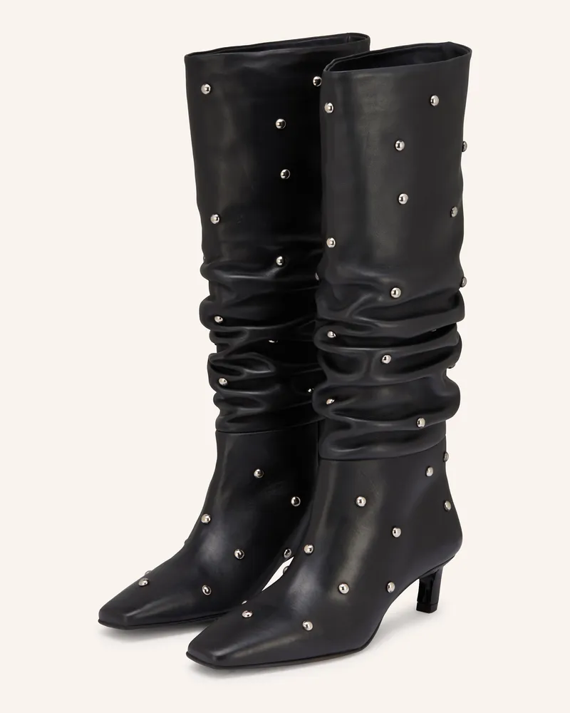 Alohas Stiefel KALILA mit Nieten Schwarz