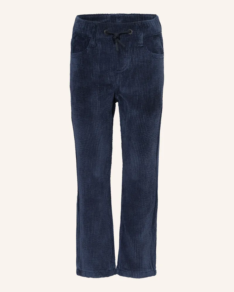 S.Oliver Cordhose Regular Fit blau Dunkelblau