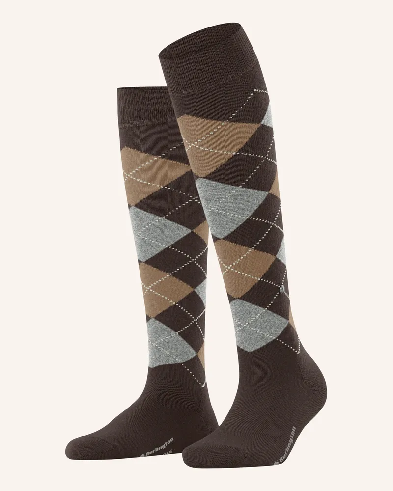 Burlington Kniestrümpfe Marylebone grau 5235